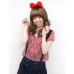 Wigs2you 髪飾 日本正品 可愛 甜美蝴蝶髪帶W-8215-Red